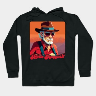 Merle Haggard / Retro Country Music Fan Design Hoodie